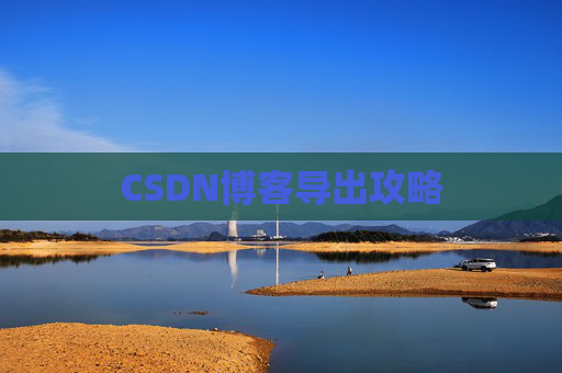 CSDN博客导出攻略
